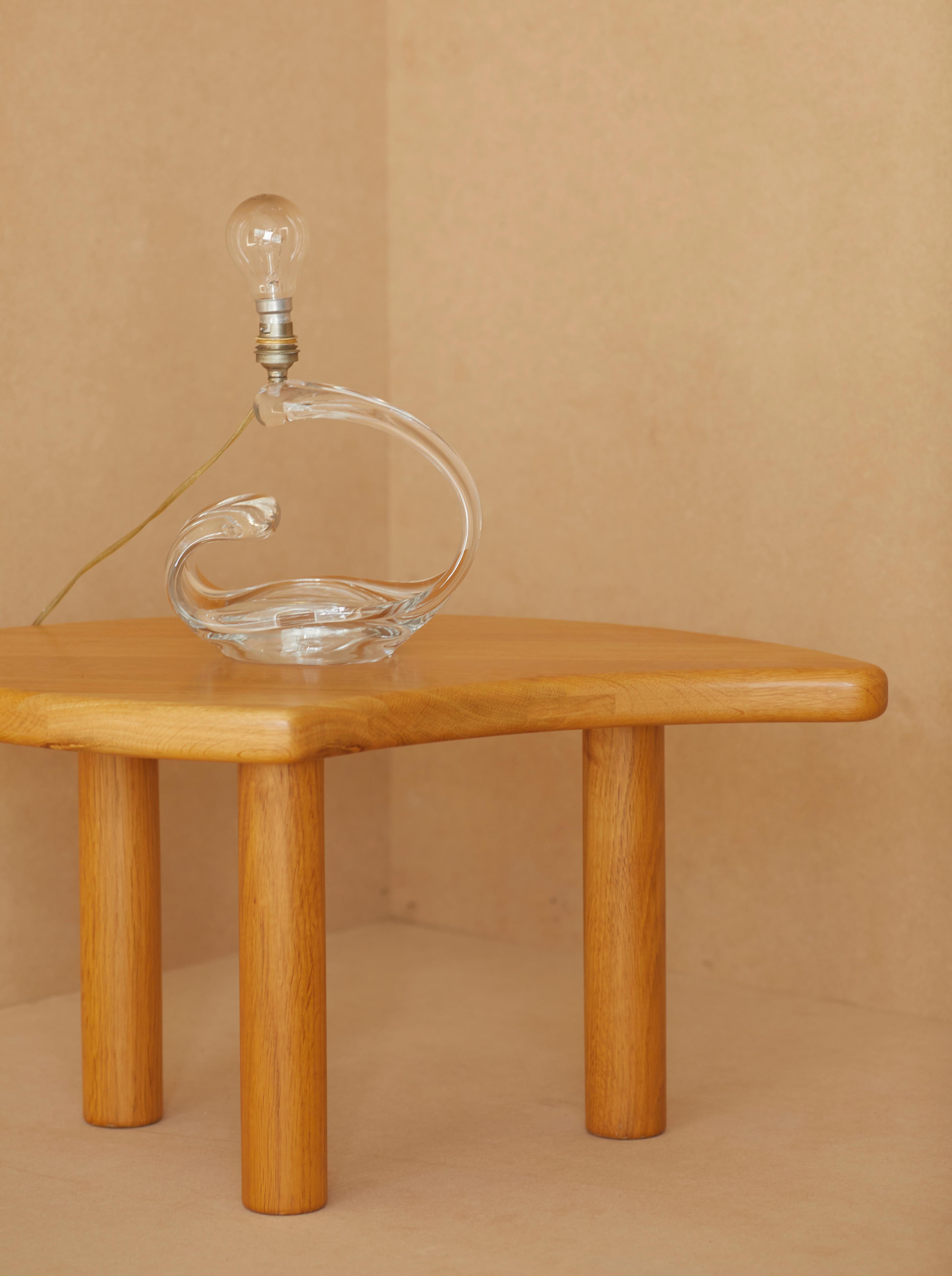 Milieu du XXe siècle Lampe de table française « Maison Daum » en cristal, vers 1960 en vente