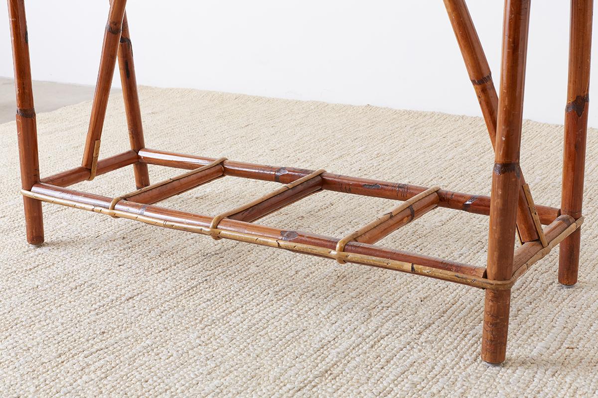 French Maison Gatti Bamboo Rattan Jardinière Planter 3