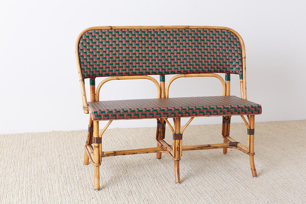 rattan banquette