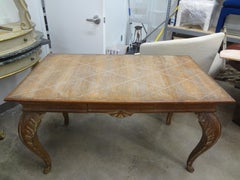 French Maison Jansen Attributed Cerused Oak Desk