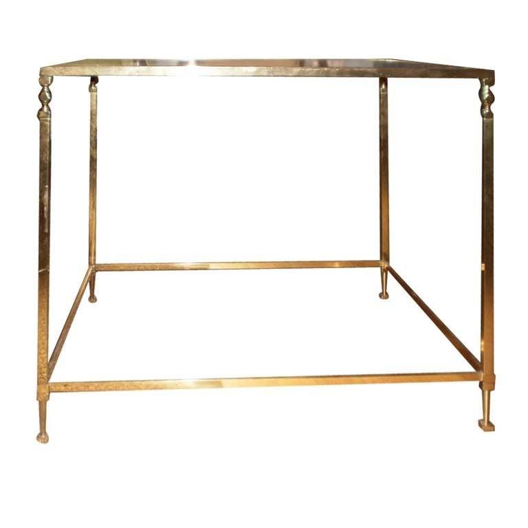 Bronze French Maison Jansen Inspired Brass Table