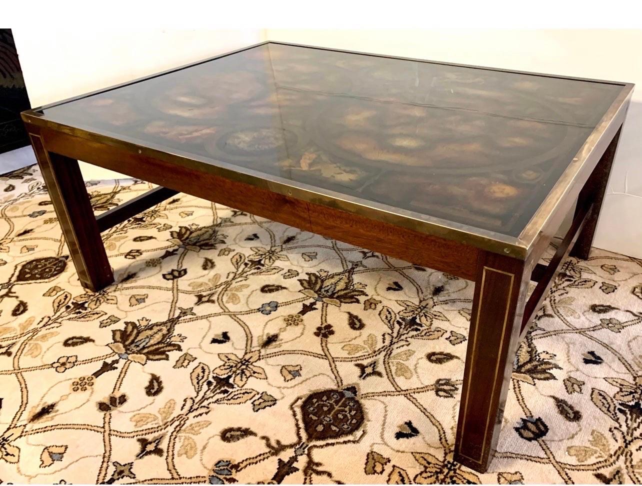 French Maison Jansen Old World Map Cocktail Coffee Table 4