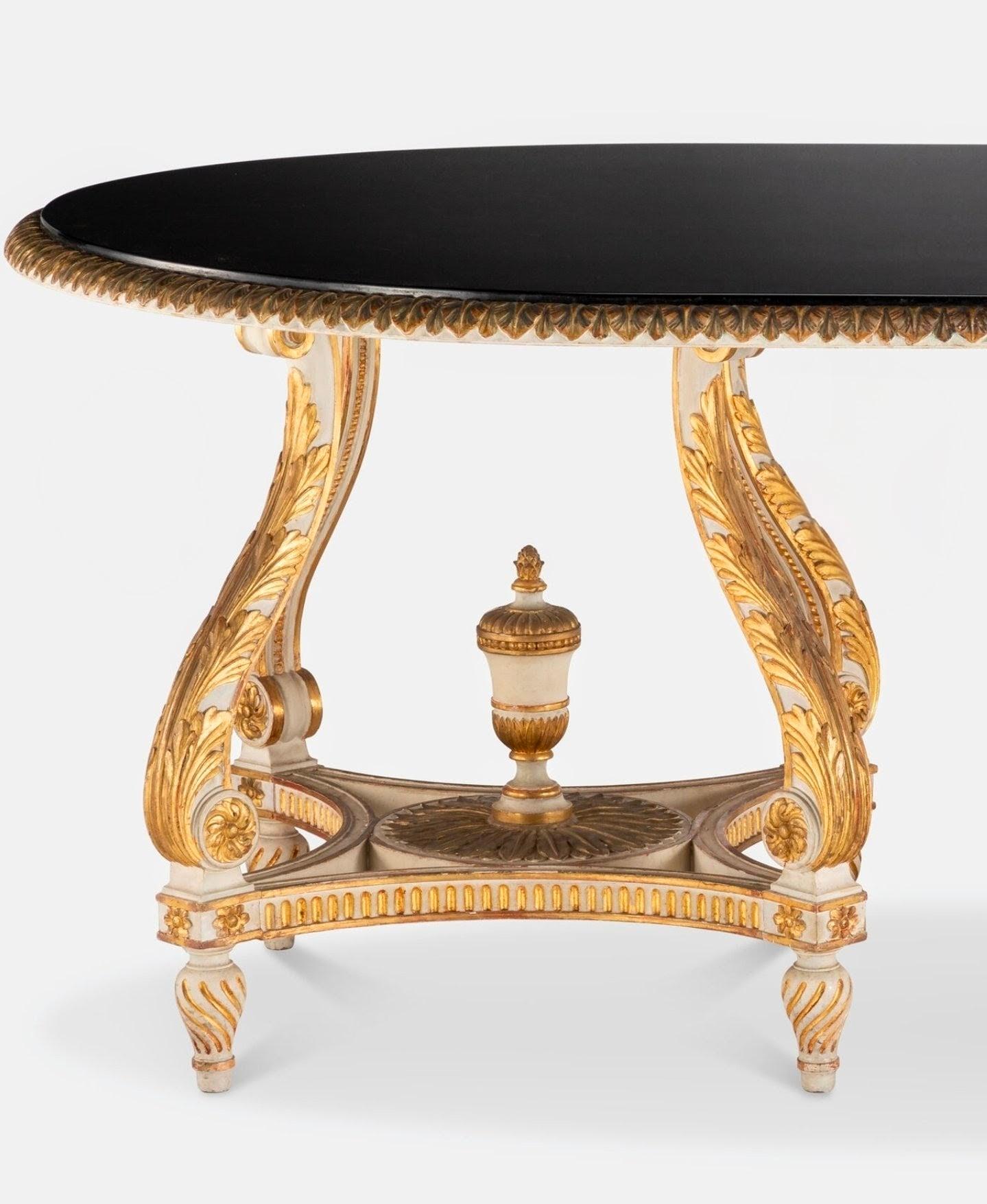 French Maison Jansen Paris Louis XVI Double Pedestal Dining Table with Leaves For Sale 5