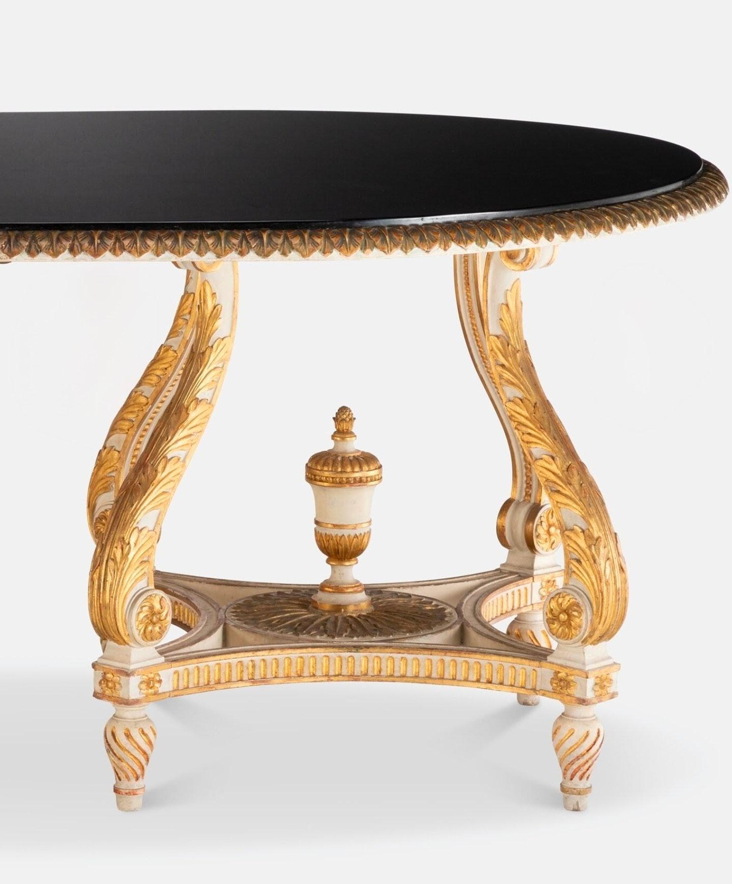 French Maison Jansen Paris Louis XVI Double Pedestal Dining Table with Leaves For Sale 6