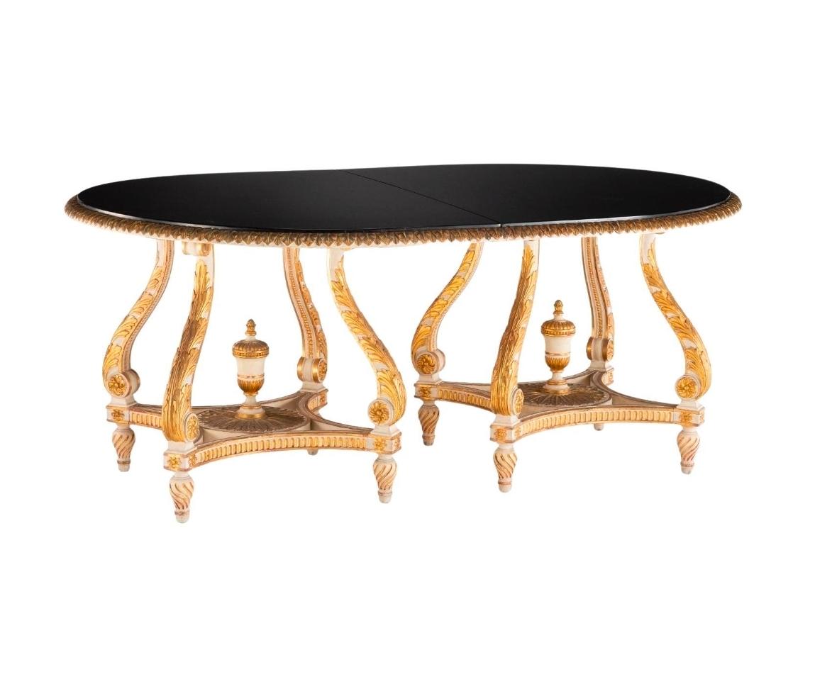 French Maison Jansen Paris Louis XVI Double Pedestal Dining Table with Leaves For Sale 11