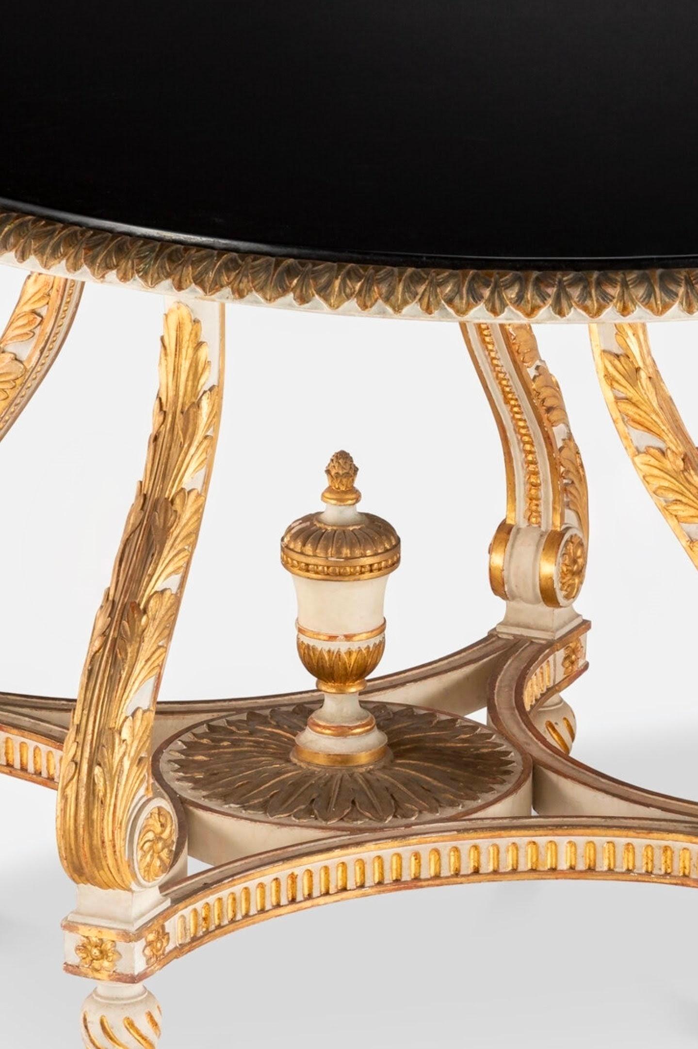 French Maison Jansen Paris Louis XVI Double Pedestal Dining Table with Leaves For Sale 3