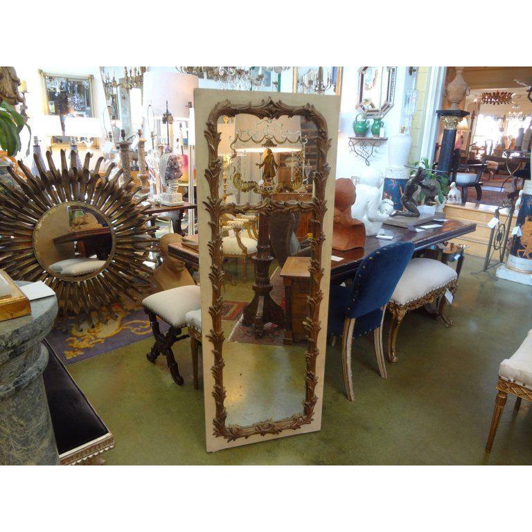 French Maison Jansen Style Chinoiserie Églomisé Mirror, circa 1920 In Good Condition In Houston, TX