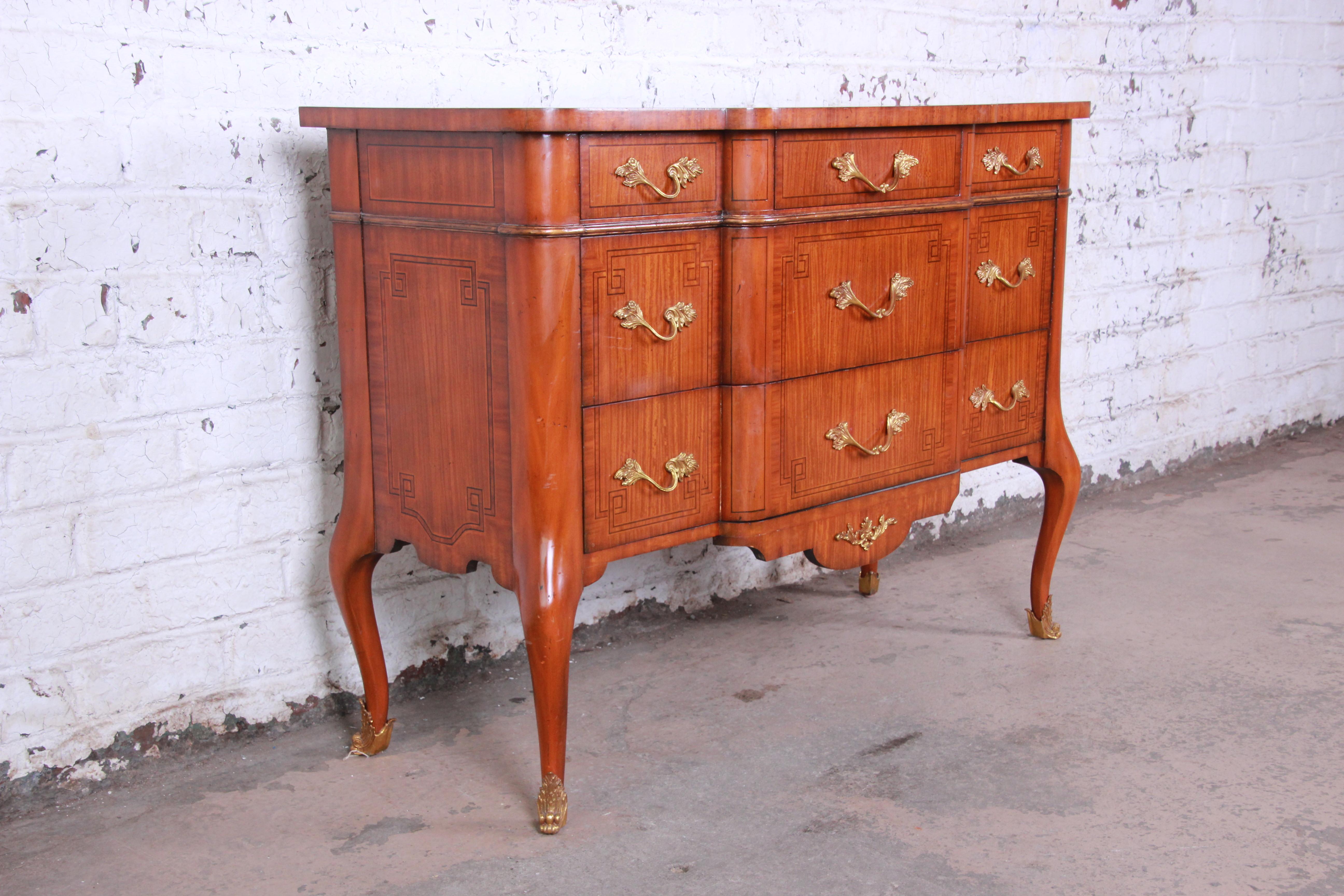 Philippine French Maitland-Smith Banded Satinwood Dresser or Server