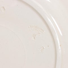 Piatti in maiolica francese con asparagi, set di 8 pezzi