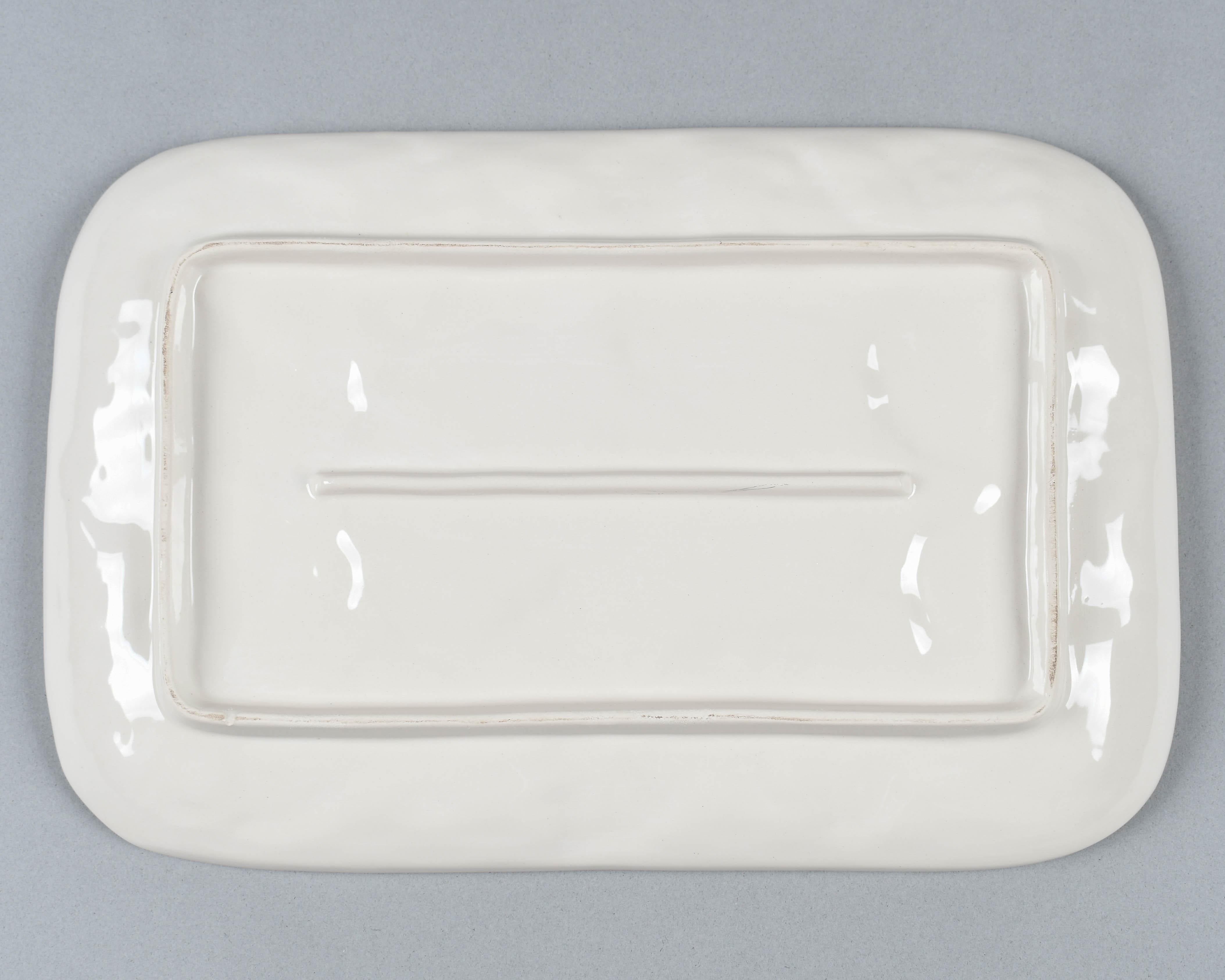 French Majolica Asparagus Server en vente 1