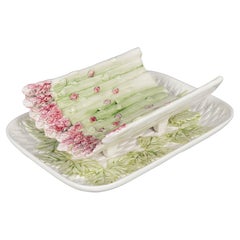 French Majolica Asparagus Server