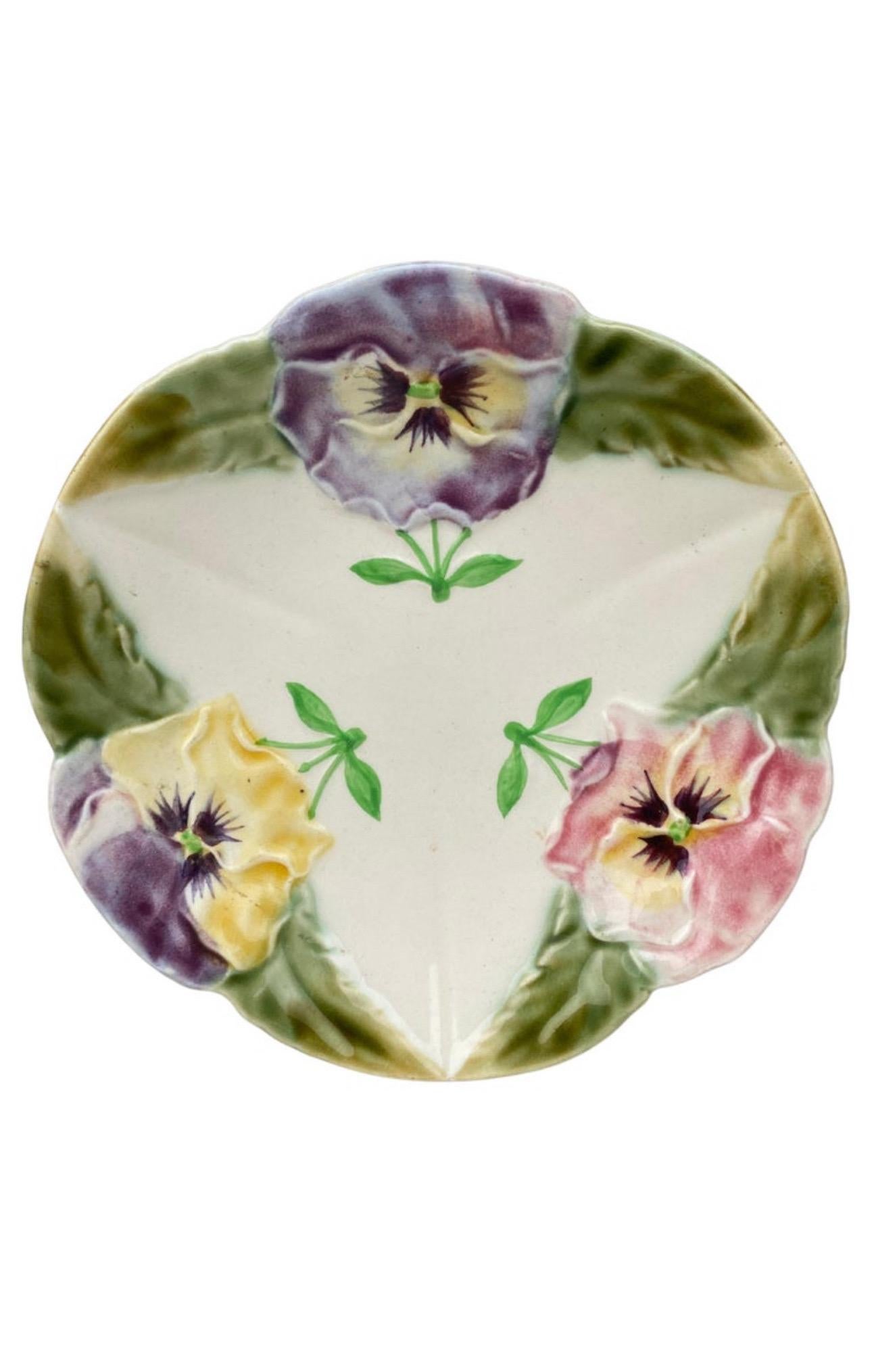 French Majolica Daisy Marcel Guillot Vallauris, circa 1950 For Sale 1
