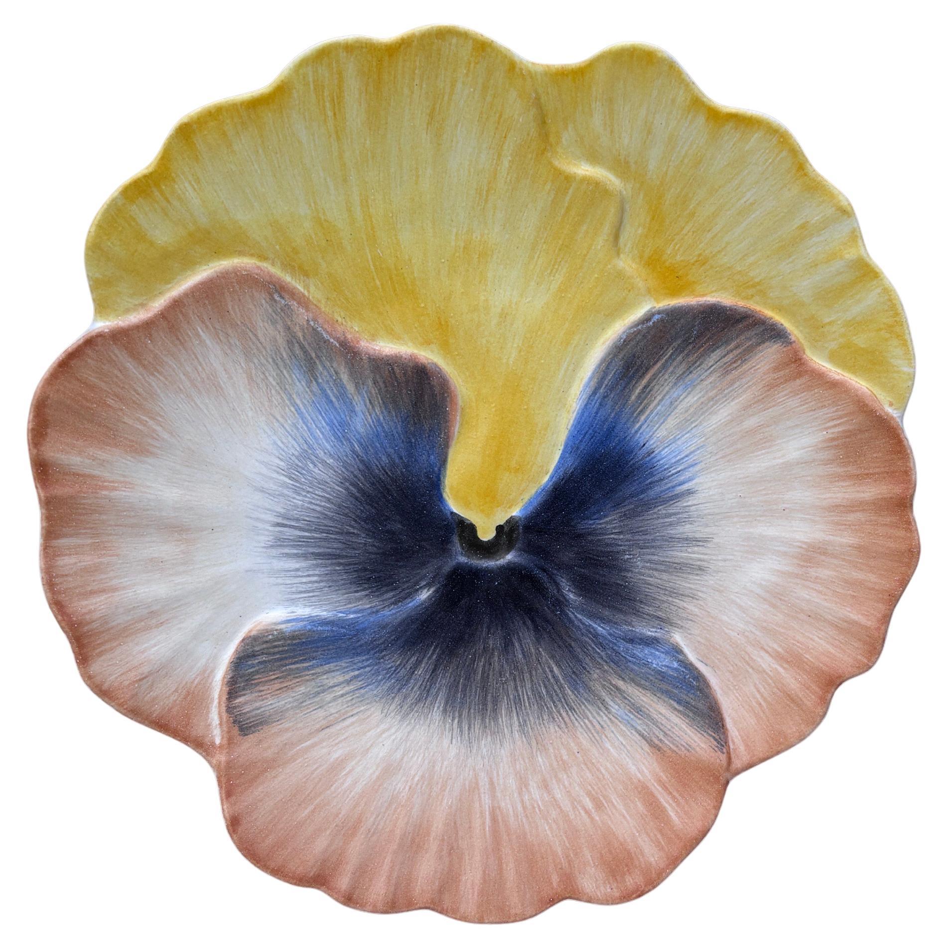 French Majolica Daisy Marcel Guillot Vallauris, circa 1950