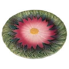 French Majolica Daisy Plate Orchies, circa 1890