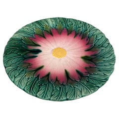 French Majolica Daisy Plate Orchies, circa 1890
