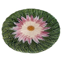 French Majolica Daisy Plate Orchies, circa 1890