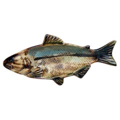 French Majolica Fish Dish Circa 1950
