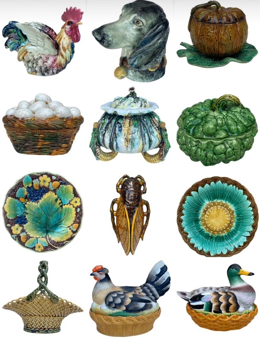 Tasca da parete a rana in maiolica francese Jerome Massier Fils Vallauris, circa 1900 in vendita 3