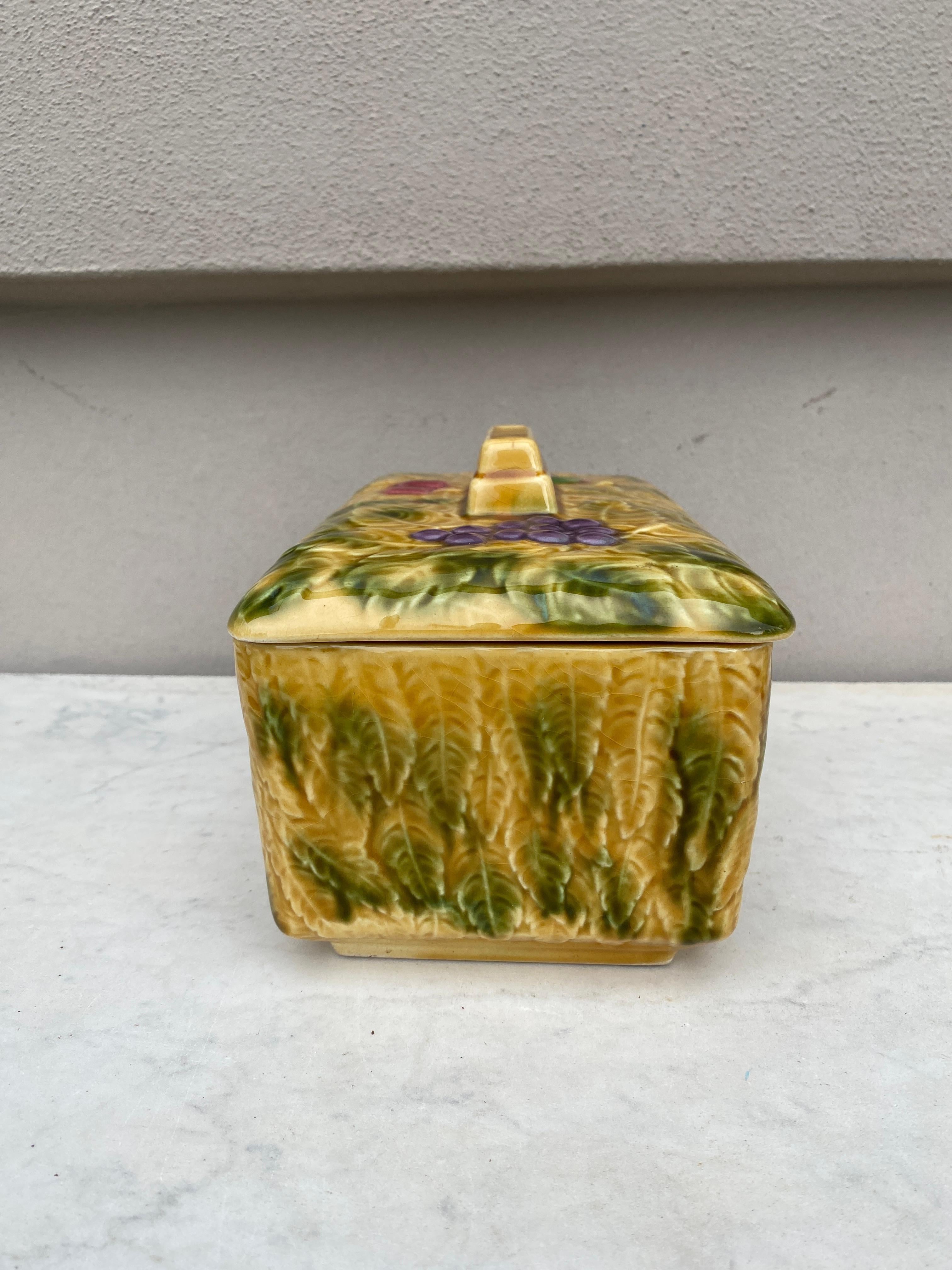 Country French Majolica Fruits Tureen Sarreguemines, circa 1950 For Sale