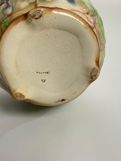 French Majolica Grapes Cache Pot Planter, 19th Century