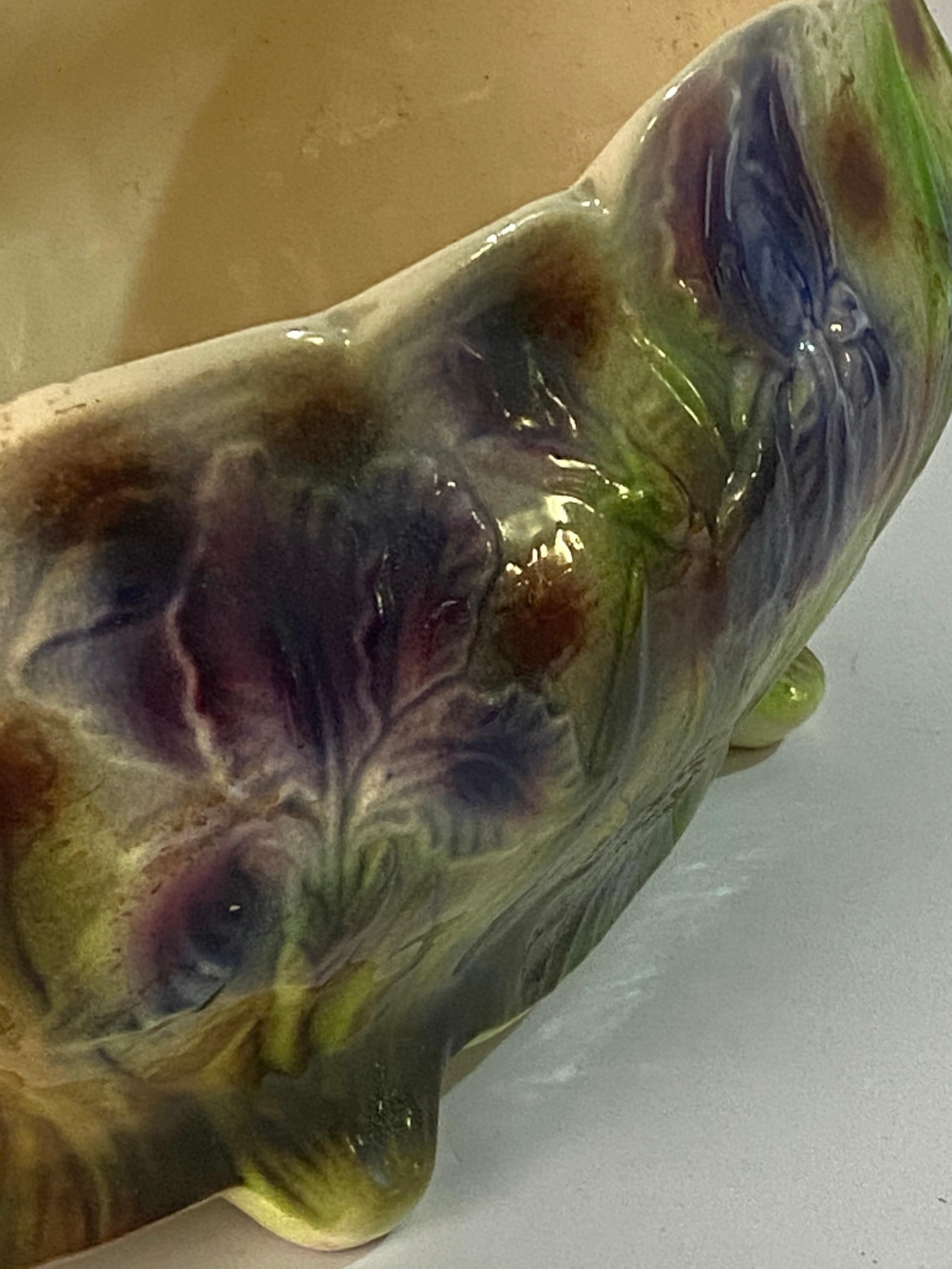 French Majolica Jardiniere in Ceramic, French, 1930 2