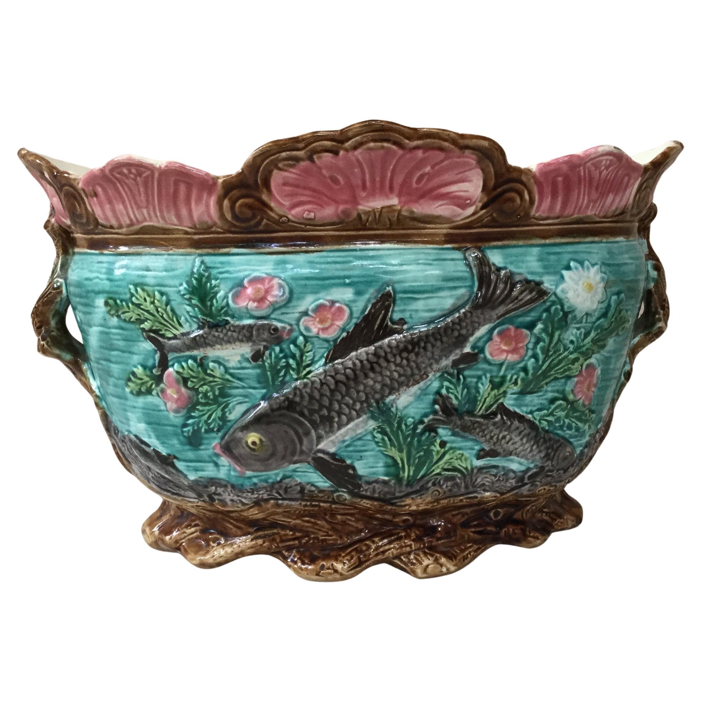 French Majolica Lobster Plate Choisy Le Roi Circa 1930 For Sale 3
