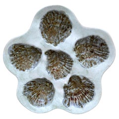 French Majolica Oyster Marcel Guillot Vallauris, circa 1950