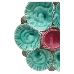 French Majolica Oyster Plate Choisy-le-Roi, circa 1880
