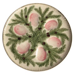 French Majolica Oyster Plate Choisy le Roi, circa 1880