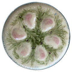 French Majolica Oyster Plate Choisy-le-Roi, circa 1880