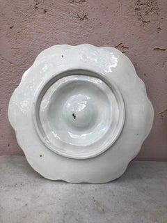French Majolica Oyster Plate Orchies, circa 1900