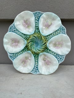 French Majolica Oyster Plate Orchies, circa 1900