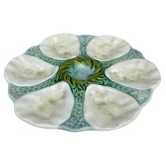 French Majolica Oyster Plate Orchies, circa 1900