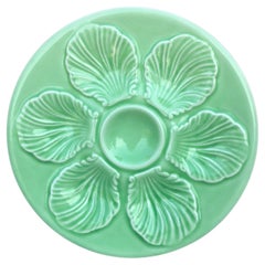 Retro French Majolica Oyster Plate Proceram, circa 1950