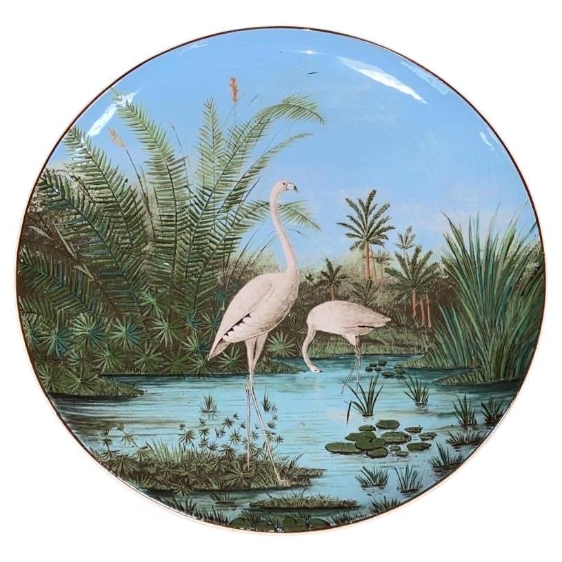Plato de ostra de mayólica francesa con limón Circa 1890 Victoriano en venta