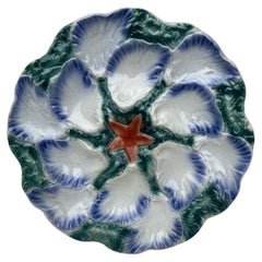 Piatto da portata in maiolica francese Digoin & Sarreguemines, circa 1890