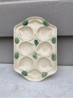 French Majolica Oyster Platter Mougins, circa 1950