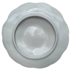 French Majolica Oyster Starfish Plate Digoin, circa 1900