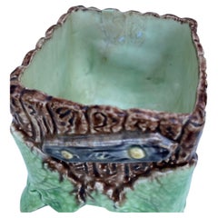 French Majolica Palissy Cache Pot Thomas Sergent