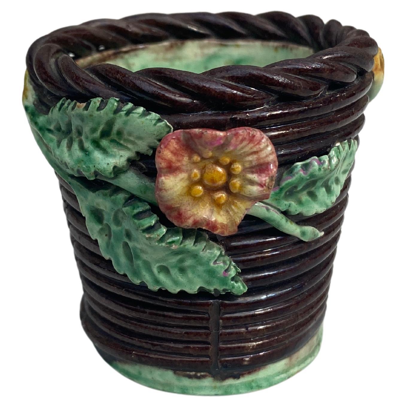 French Majolica Palissy Cache Pot Thomas Sergent For Sale
