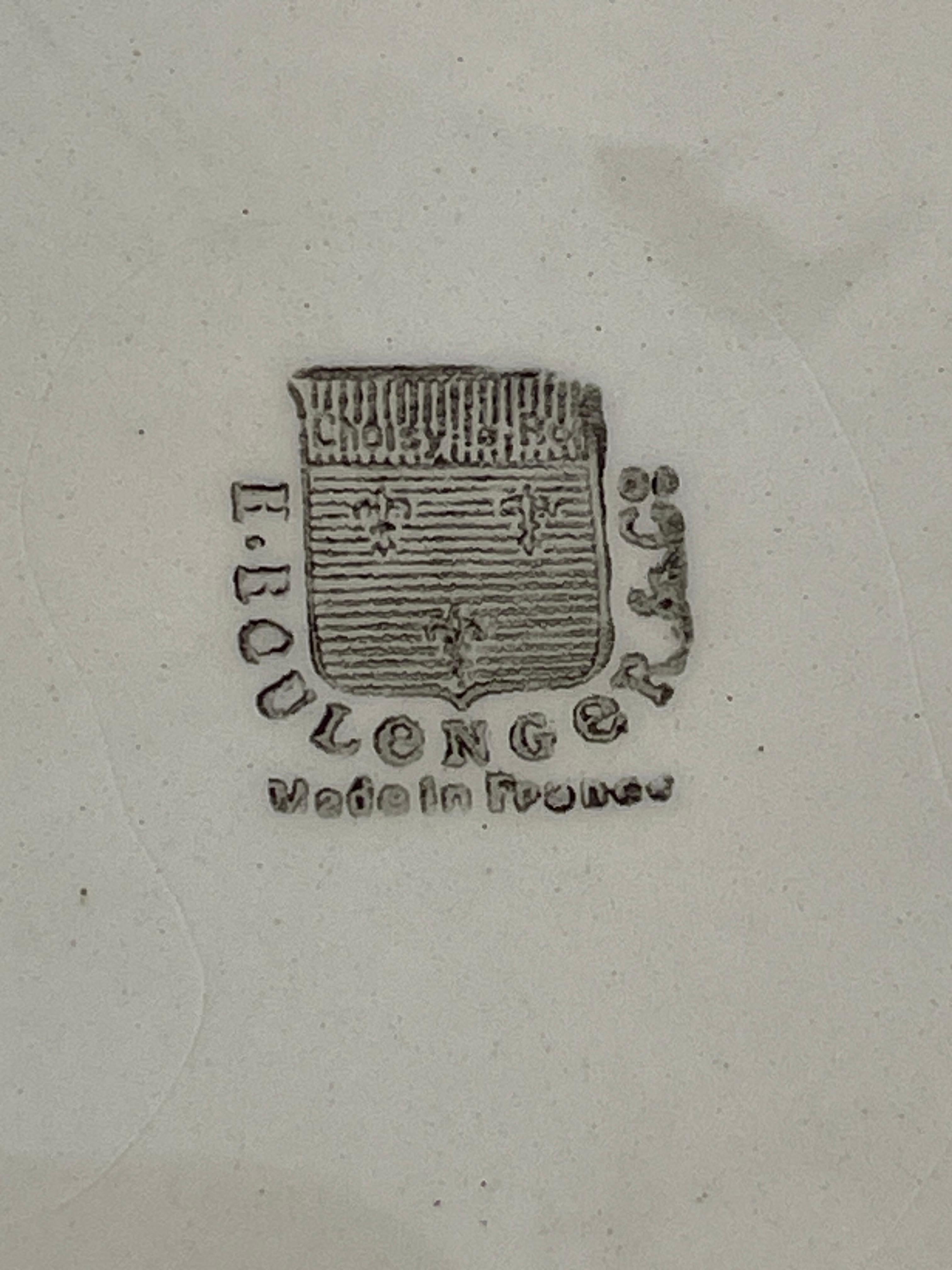 Caricatore Palissy in maiolica francese di HB Choisy-le-Roi, C.C. 1930 in vendita 5