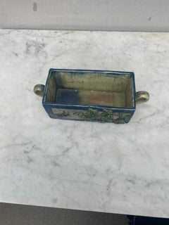 French Majolica Palissy Spider Jardiniere Circa 1880