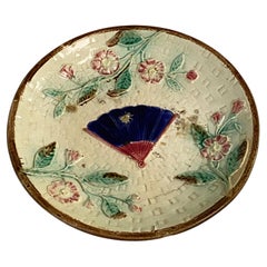 Assiette en majolique française, XIXe siècle, céramique