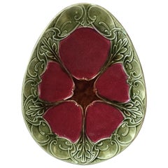 French Majolica Platter Orchies, circa 1890