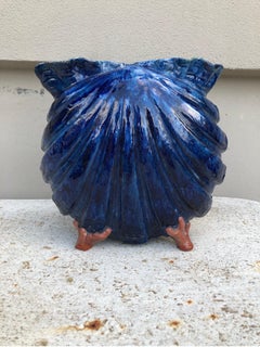 French Majolica Shell Vase Haviland & Co circa 1880