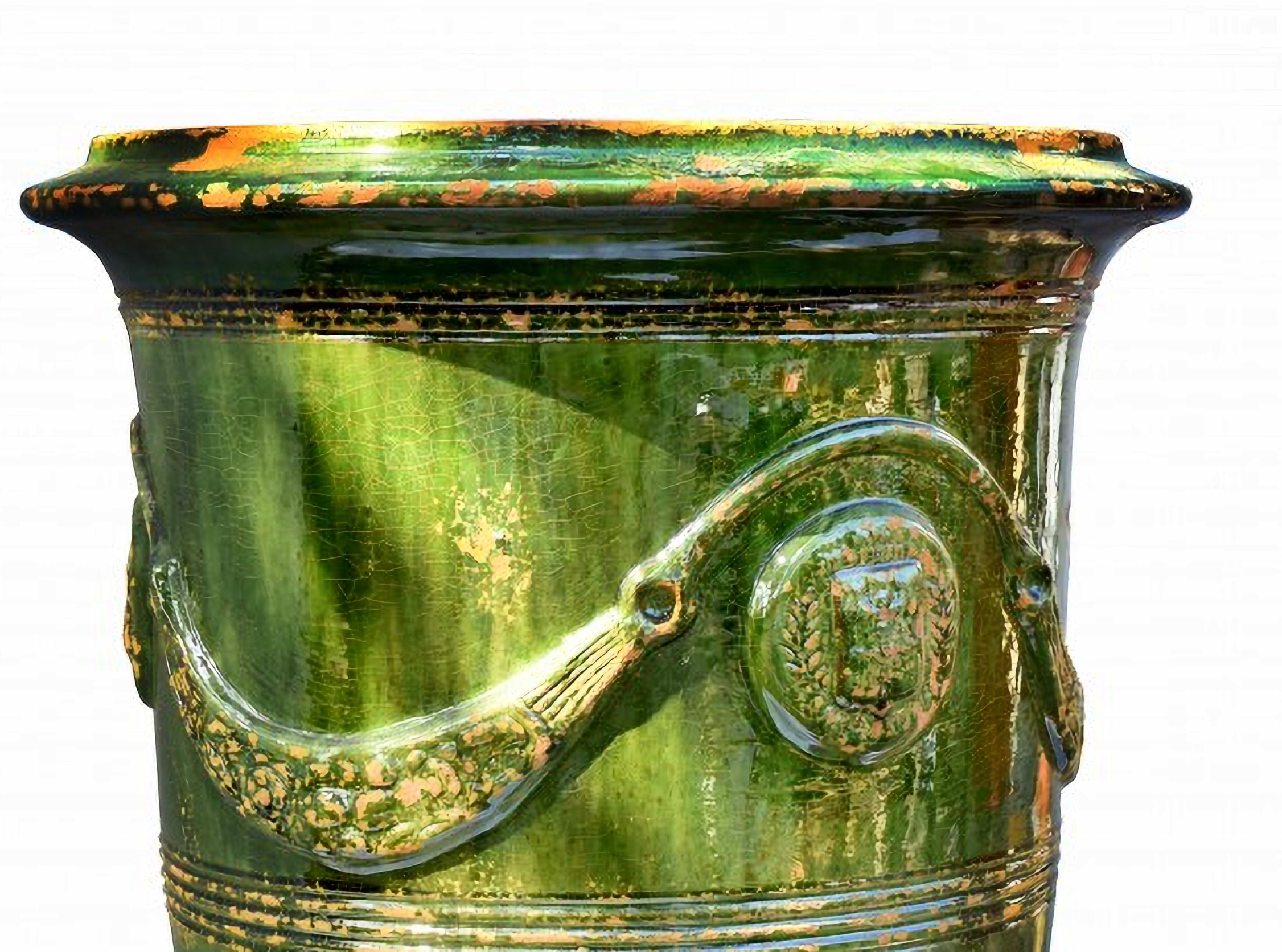 Moderne Vase en majolique des Cévennes (France) début 20ème siècle en vente