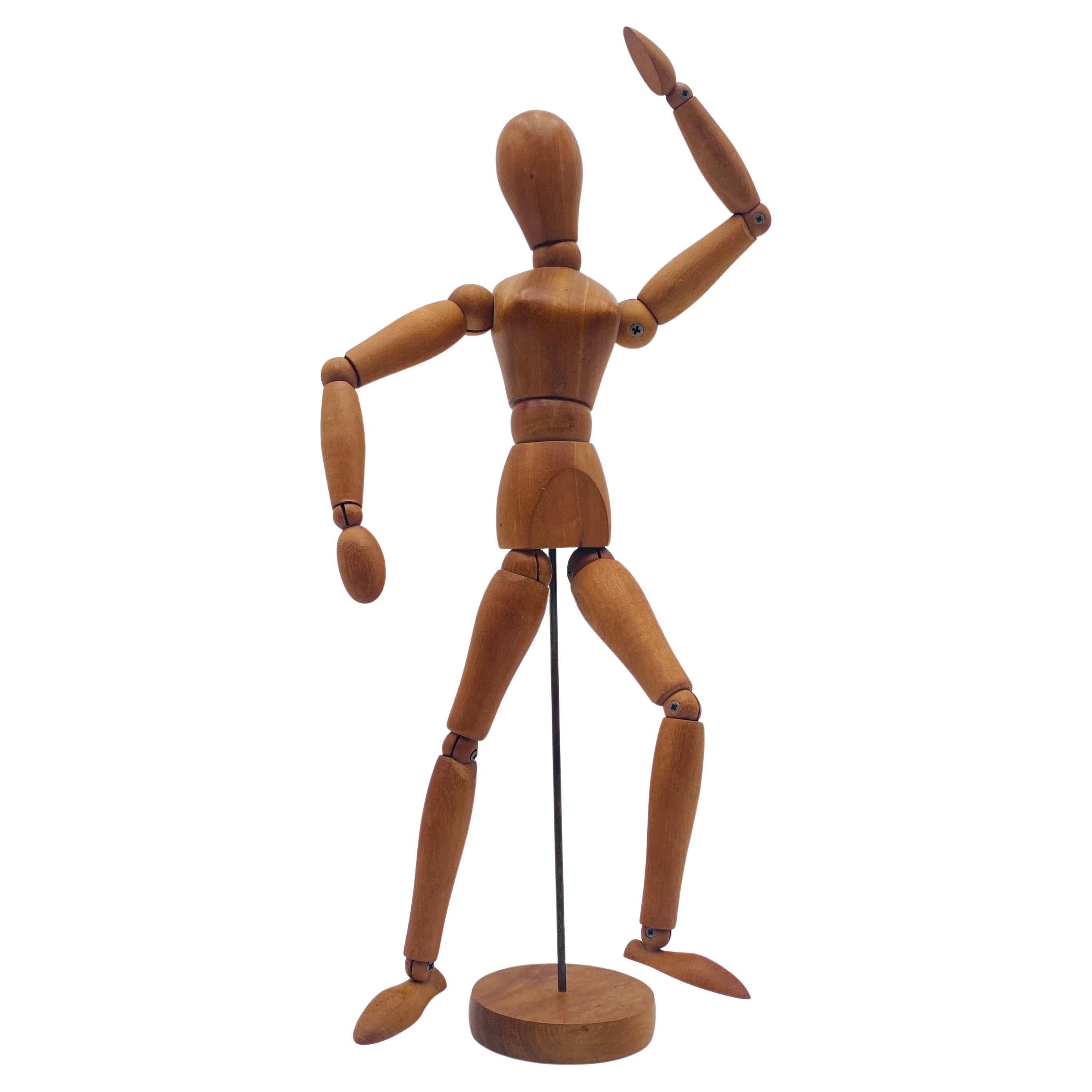 French Mannequin Articulating Wood Artist Painter Drawing Fine Arts 20th Century