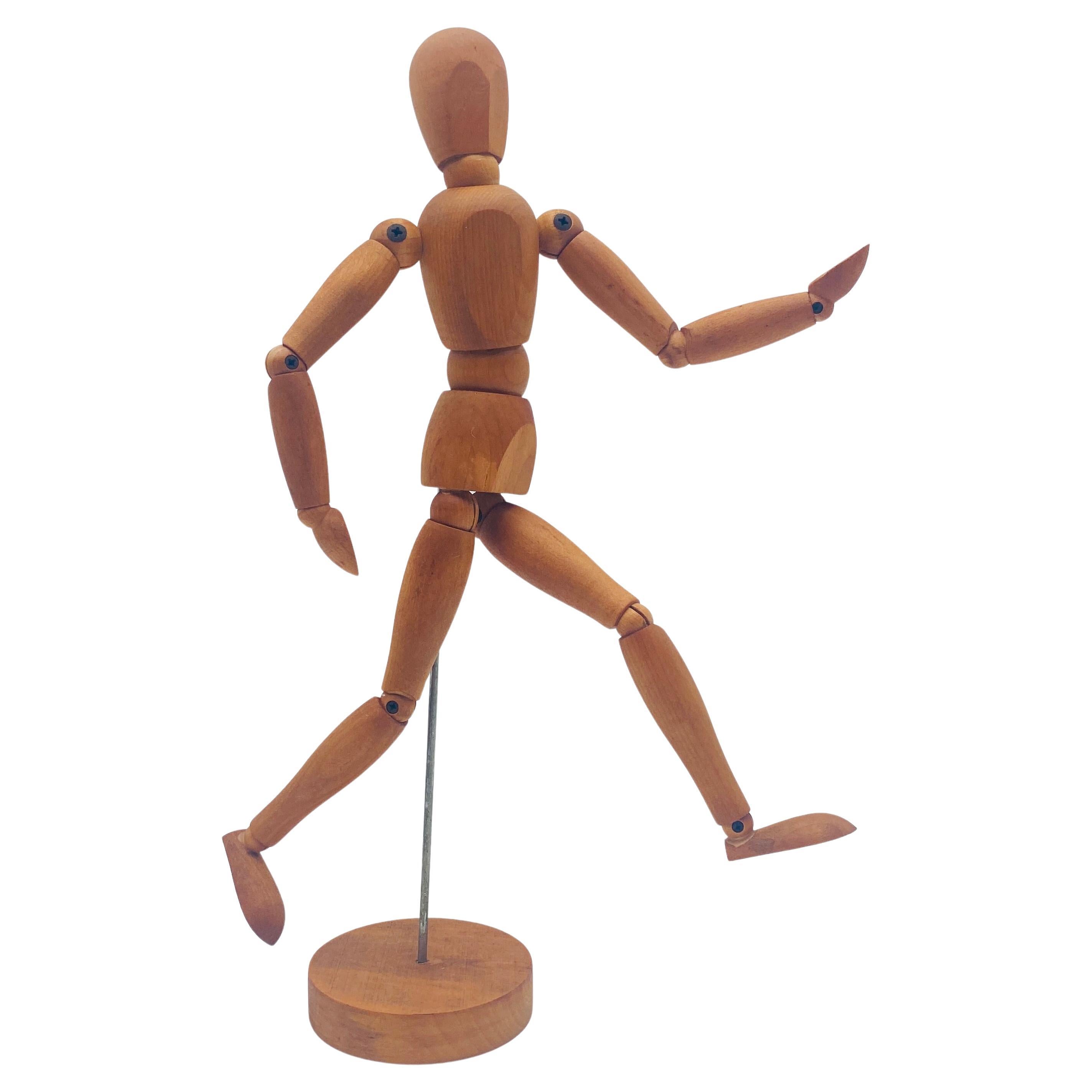 French Mannequin Articulating Wood Artist Painter Drawing Fine Arts 20th Century