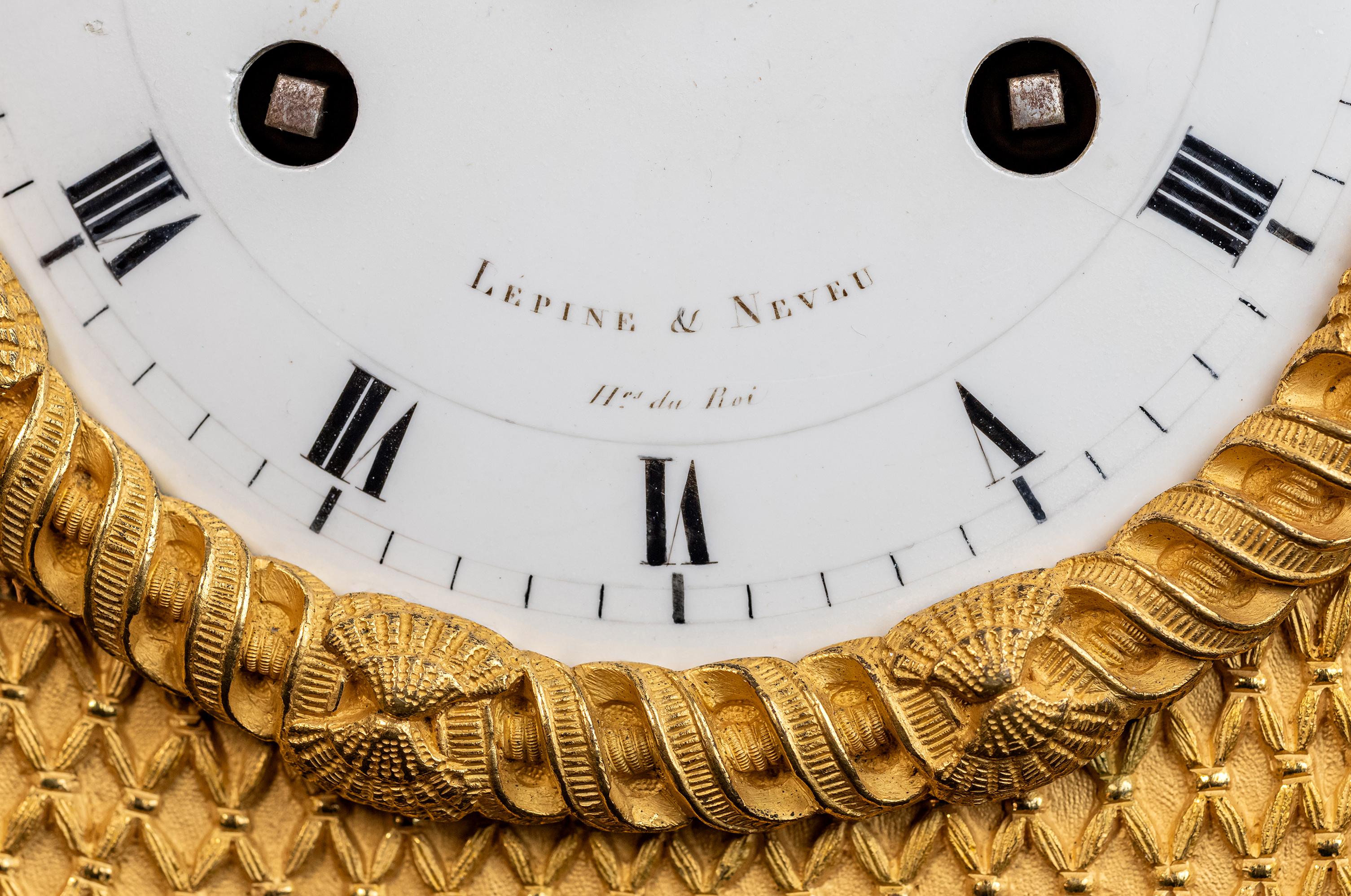 Mid-19th Century French Mantel Clock by Lepine & Neveu For Sale