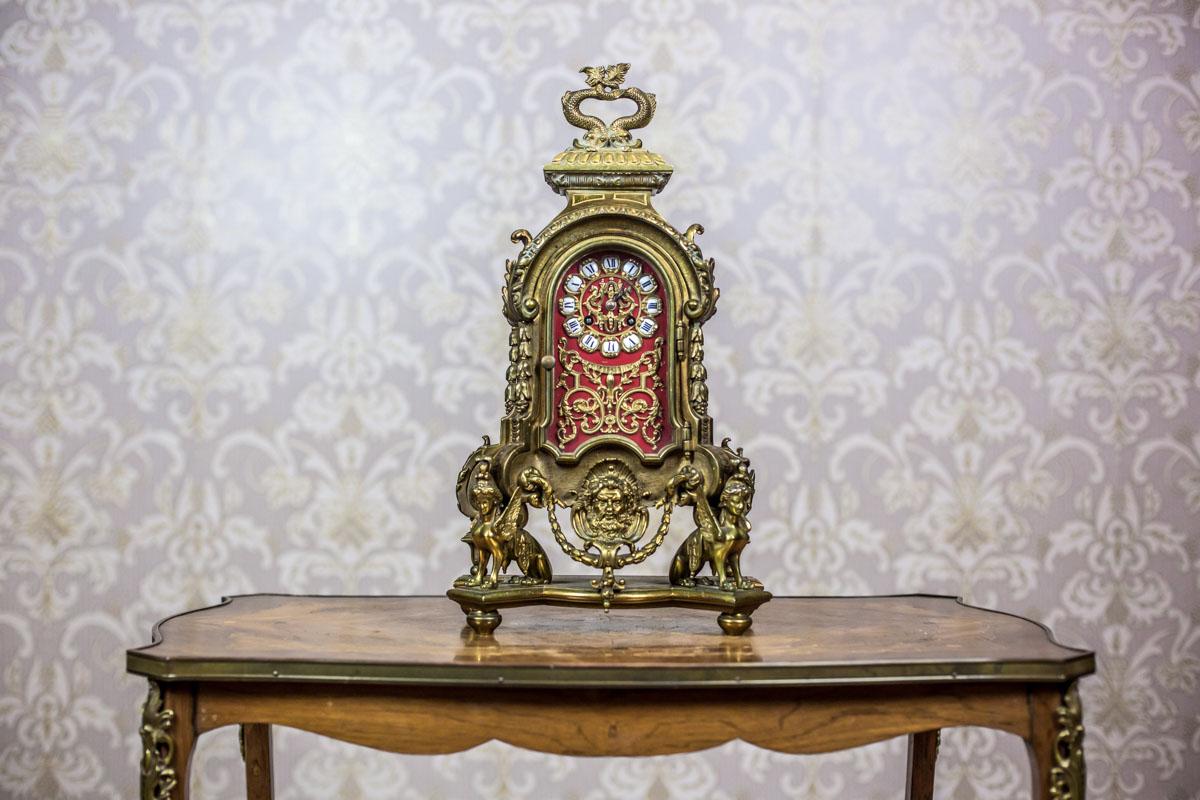 French Mantel Clock, circa 19th Century 4